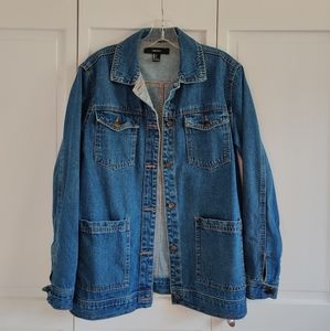 Oversized Jean Jacket Denim Forever 21 Small